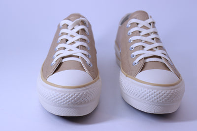 Tênis Feminino Converse Chuck Taylor All Star Lift Authentic Glam 2.0 – Dourado (Cano Baixo)
