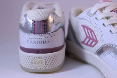Tênis Feminino Cariuma Uba – White/Silver Rose