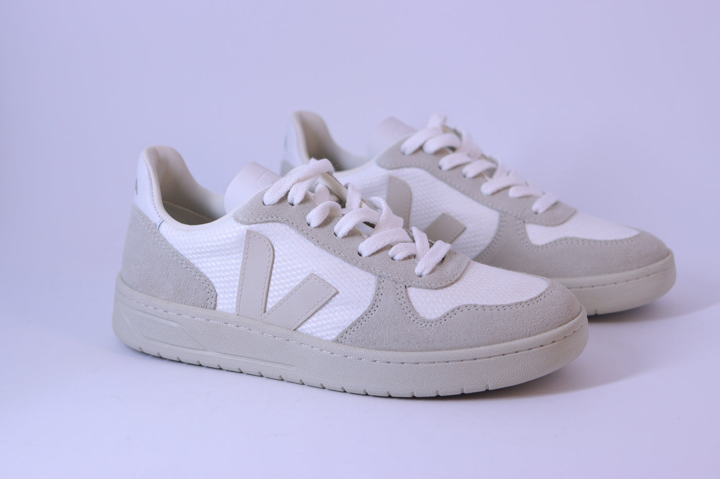 Tênis Feminino Veja V-10 B-Mesh White Natural Pierre