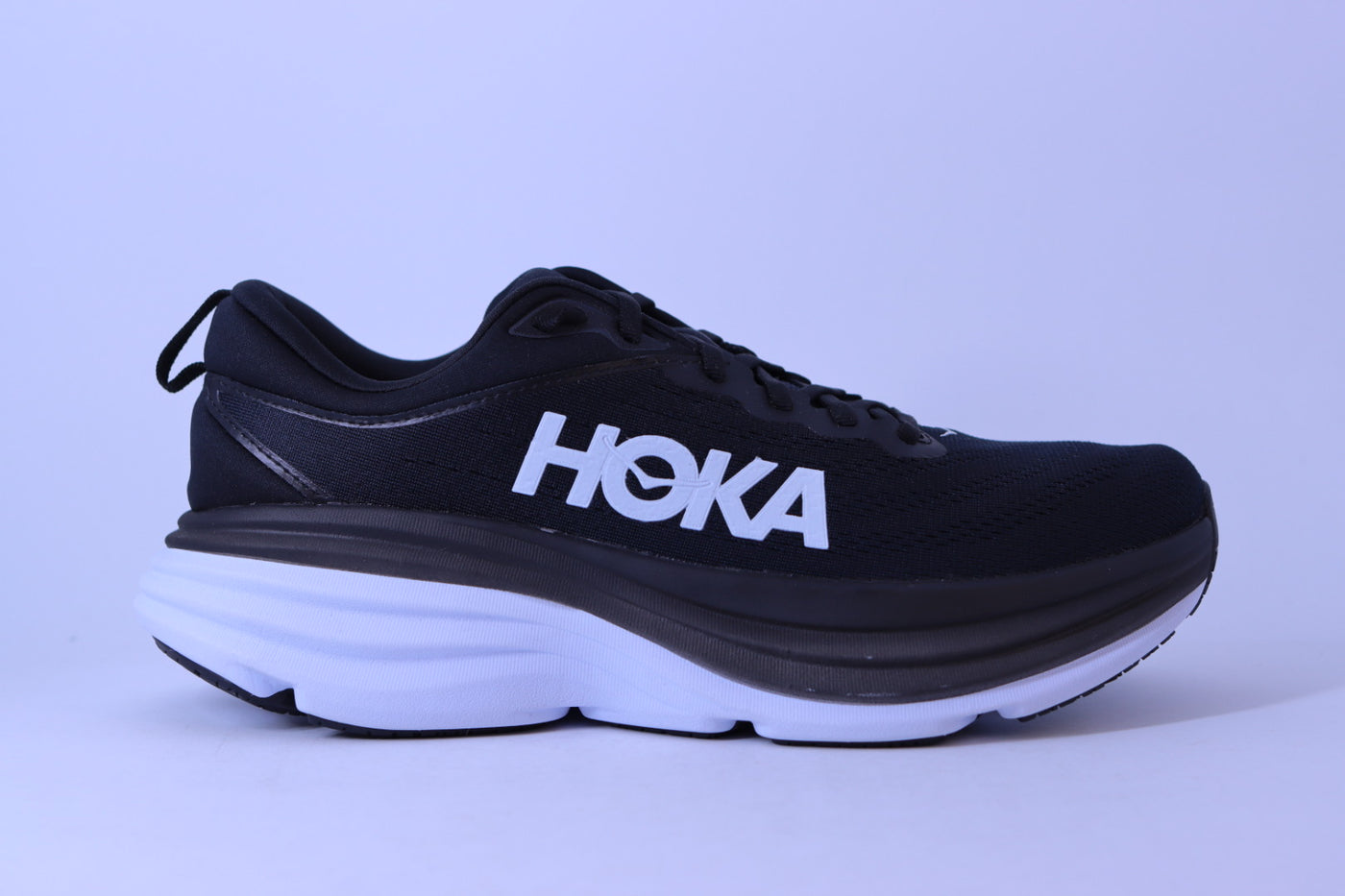 Tênis Feminino Hoka Bondi 8 Preto - – Black / White