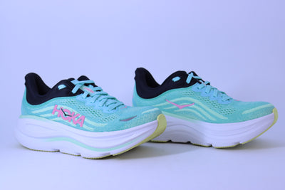 Tênis Hoka Bondi 9 – Aqua / Pink / Mint