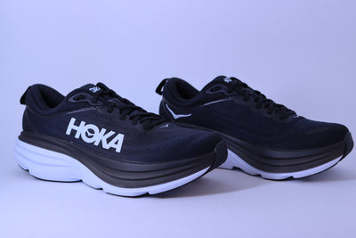 Tênis Feminino Hoka Bondi 8 Preto - – Black / White