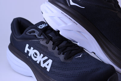 Tênis Feminino Hoka Bondi 8 Preto - – Black / White