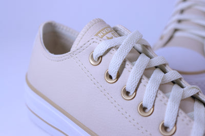 Tênis Feminino Converse Chuck Taylor Lift Platform – Bege