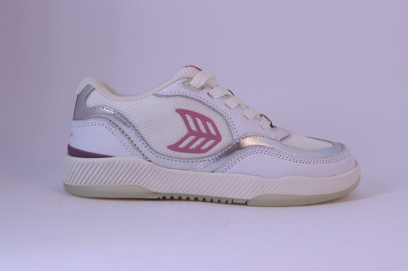 Tênis Feminino Cariuma Uba – White/Silver Rose