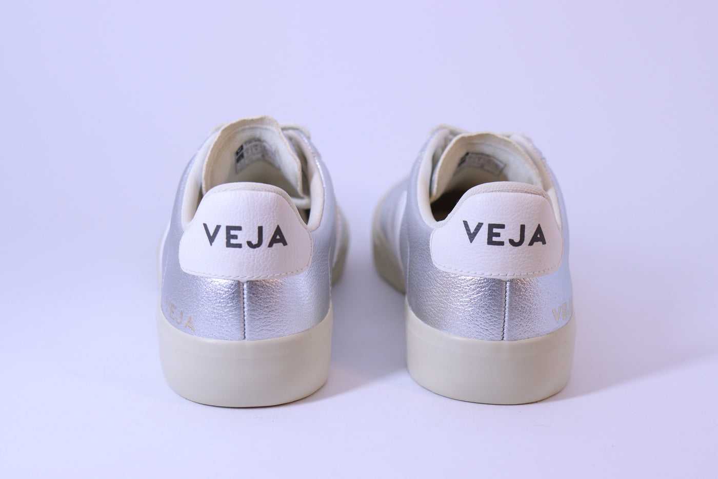 Tênis Feminino Veja Campo Leather Silver White