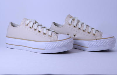 Tênis Feminino Converse Chuck Taylor Lift Platform – Bege