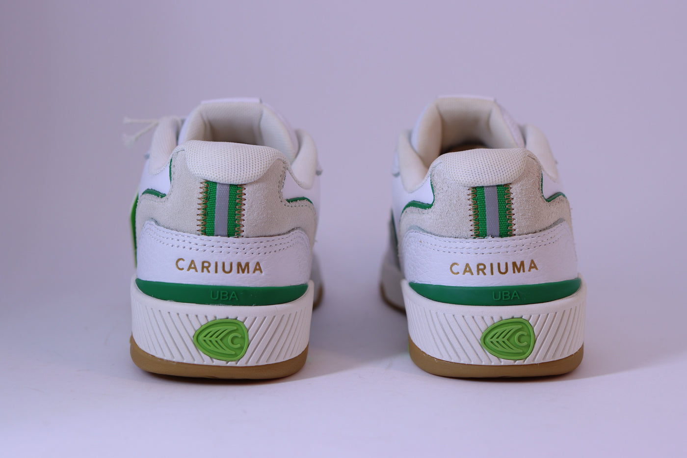 Tênis Feminino Cariuma Uba – White/Green Gum