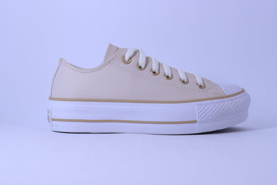 Tênis Feminino Converse Chuck Taylor Lift Platform – Bege