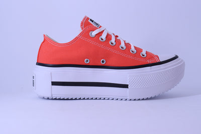 Tênis Feminino Converse Chuck Taylor All Star Lift Double Stack Laranja
