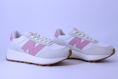 Tênis Feminino New Balance 370v1 Branco/Rosa