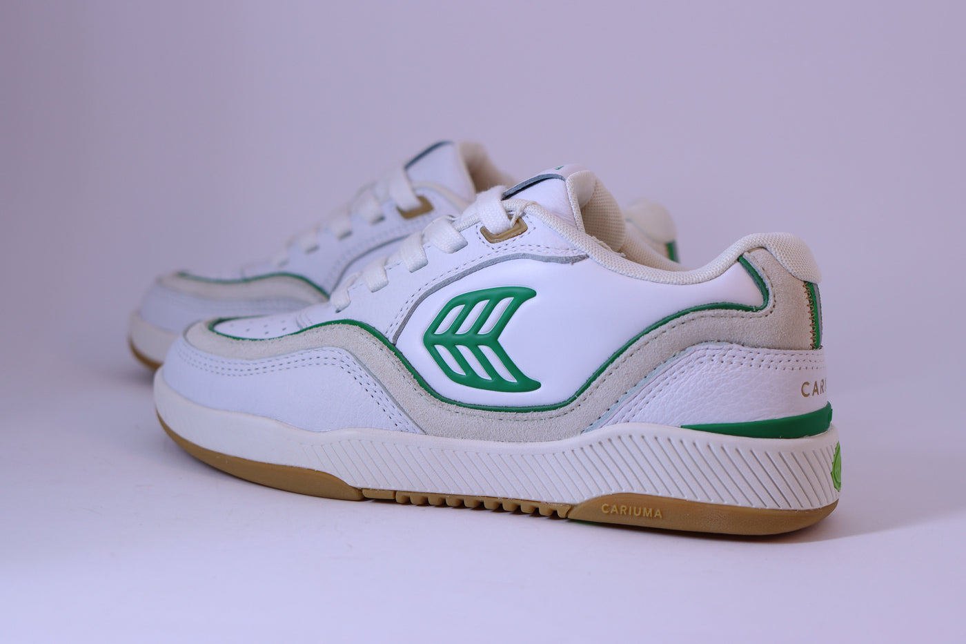 Tênis Feminino Cariuma Uba – White/Green Gum