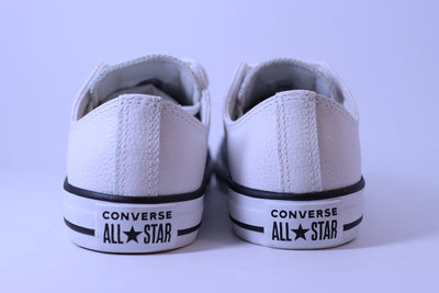 Tênis Feminino Converse Chuck Taylor All Star Couro Branco – Cano Baixo