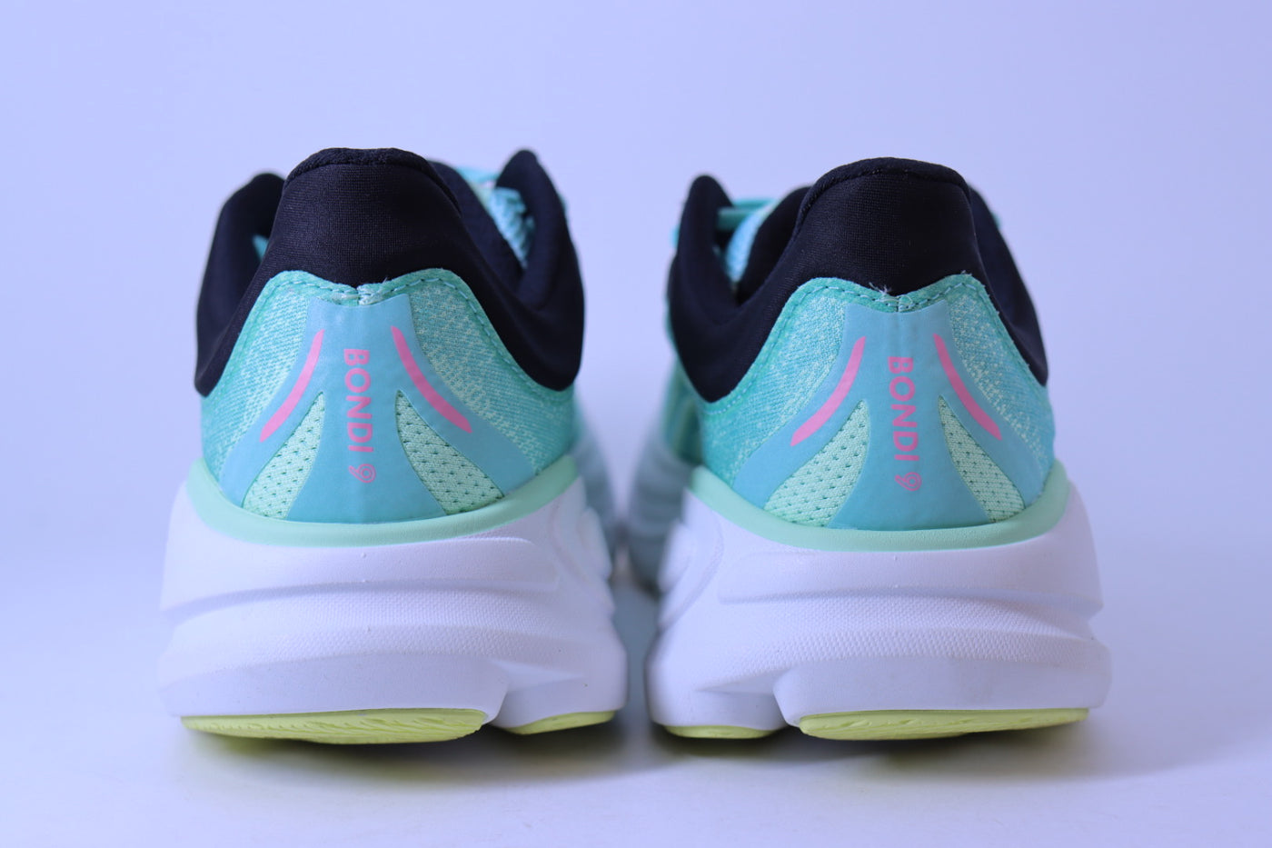 Tênis Hoka Bondi 9 – Aqua / Pink / Mint