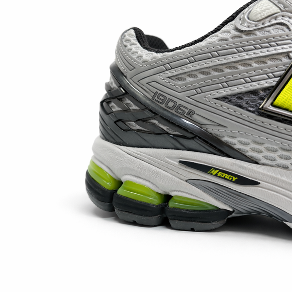 Tênis New Balance 1906R light Silver Verde Neon
