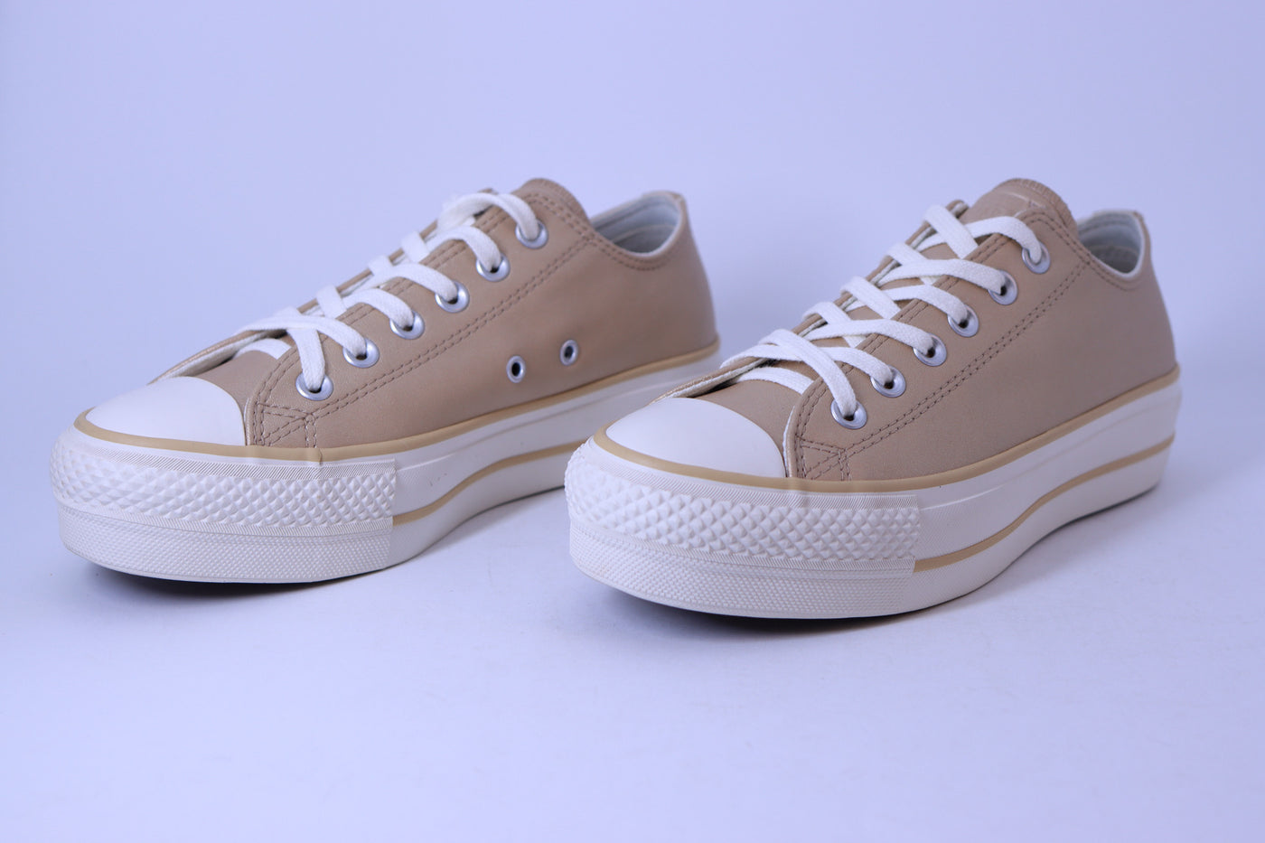 Tênis Feminino Converse Chuck Taylor All Star Lift Authentic Glam 2.0 – Dourado (Cano Baixo)