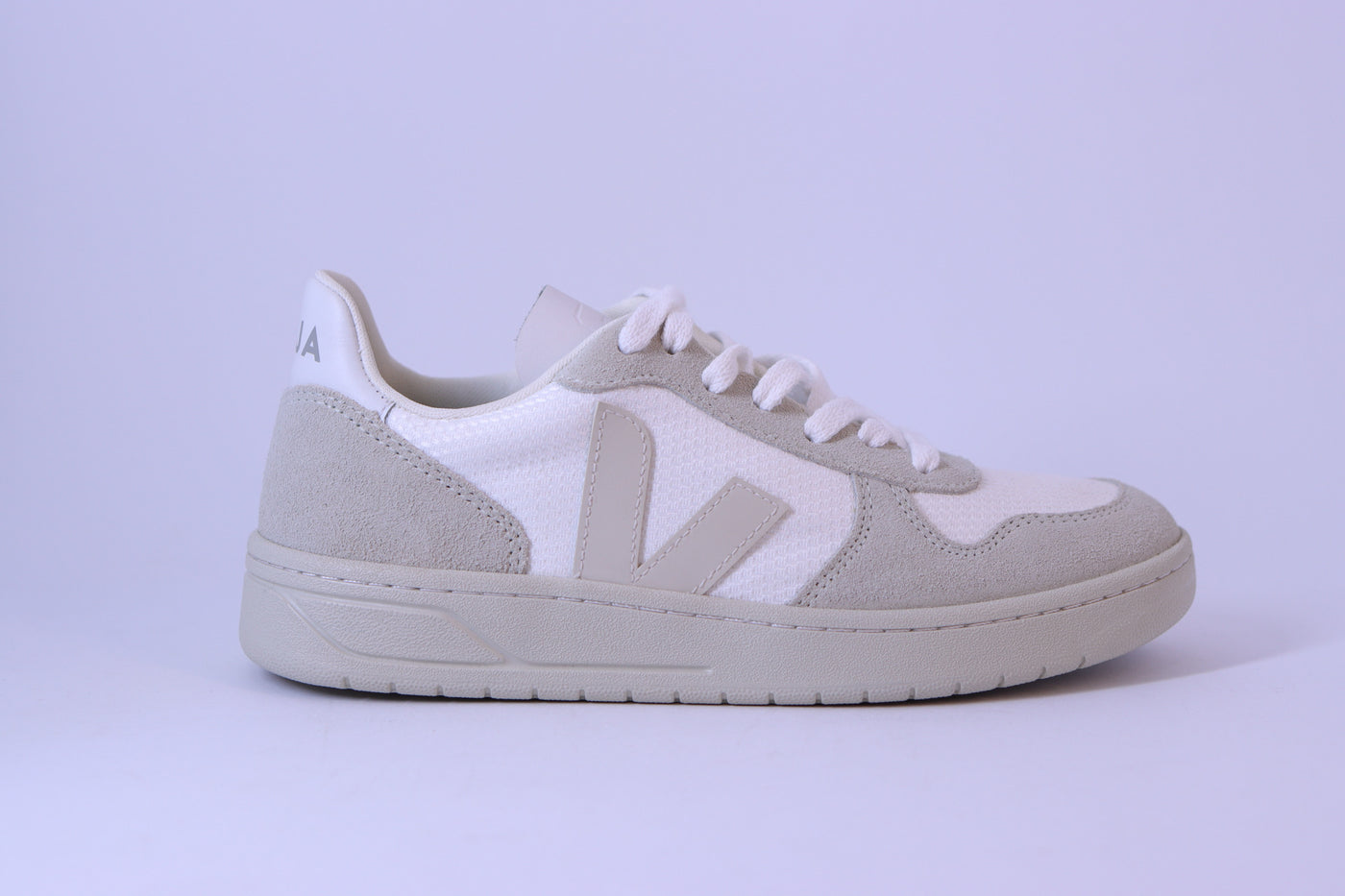 Tênis Feminino Veja V-10 B-Mesh White Natural Pierre